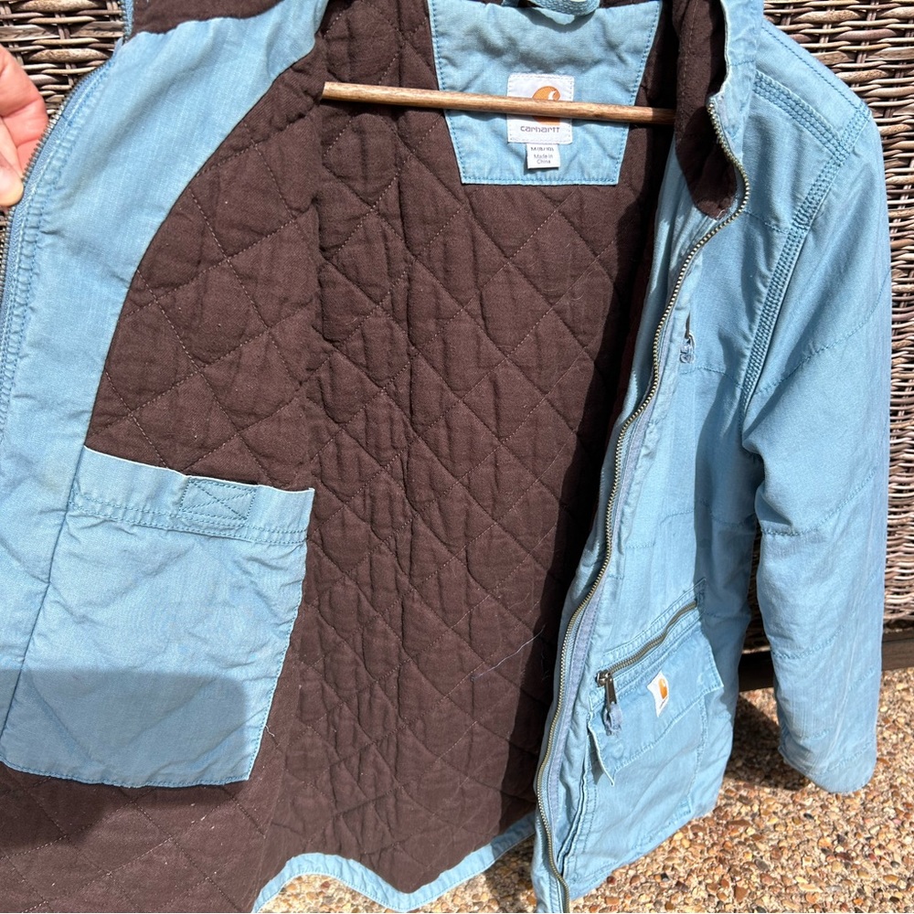 M 8-10 women's blue Carhartt jacket.